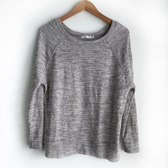Prana grey pullover long sleeve top crewneck shirt size small - Picture 1 of 10